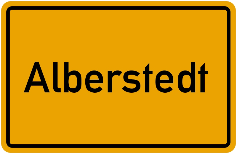 Ortsschild Alberstedt