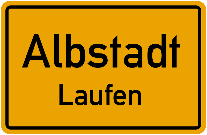 Ortsschild Albstadt