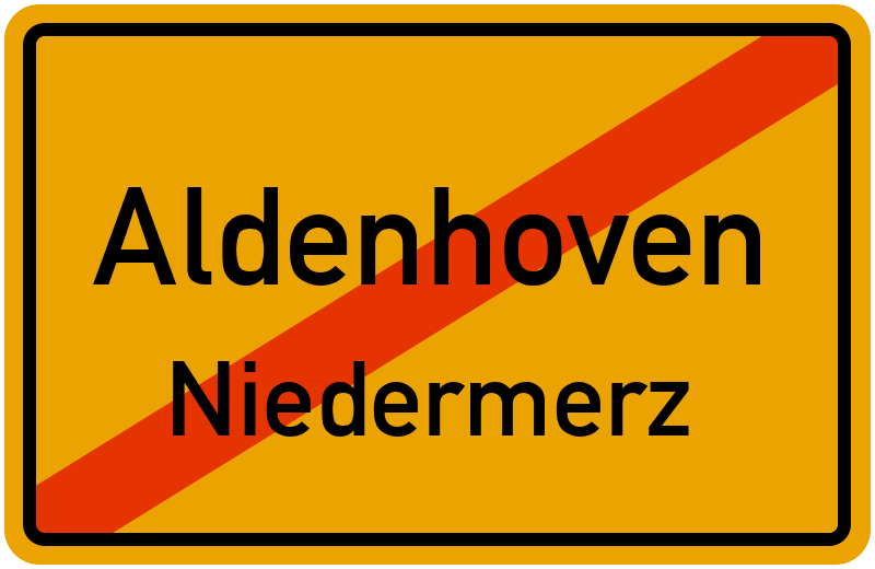 Ortsschild Aldenhoven
