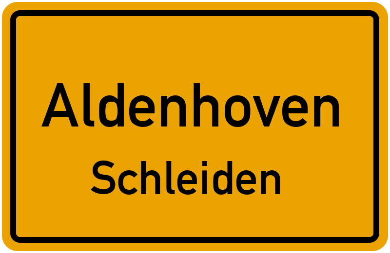 Ortsschild Aldenhoven