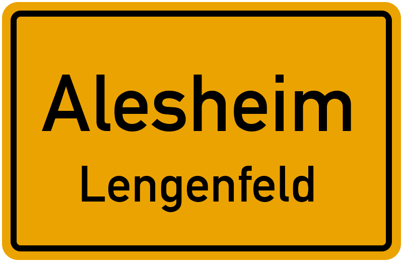 Ortsschild Alesheim