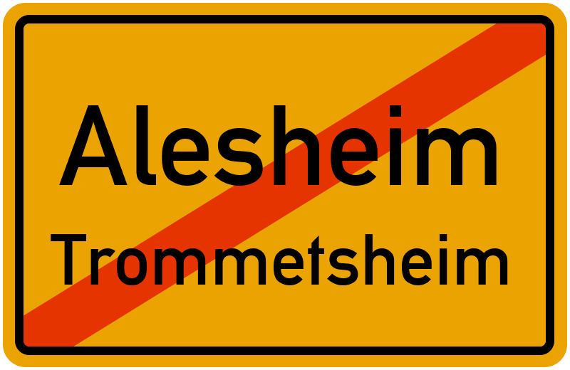 Ortsschild Alesheim