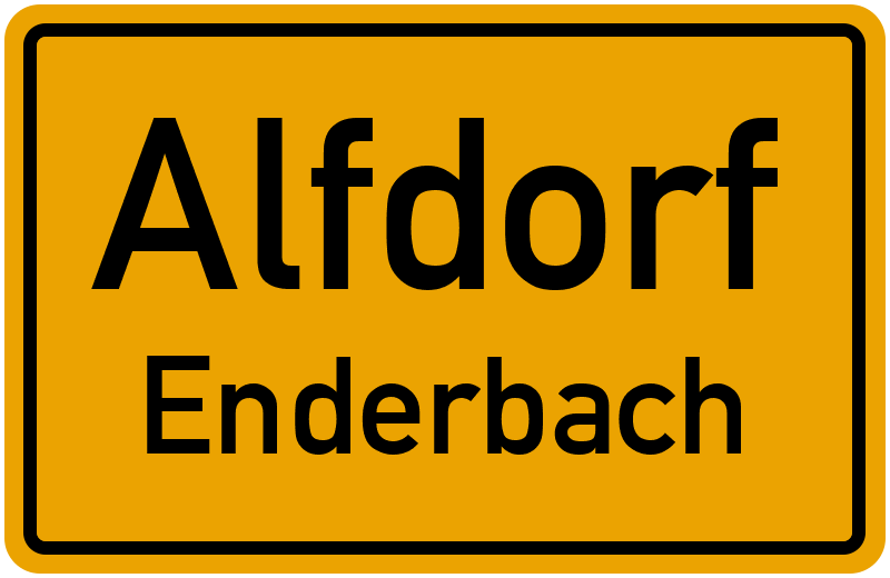 Ortsschild Alfdorf