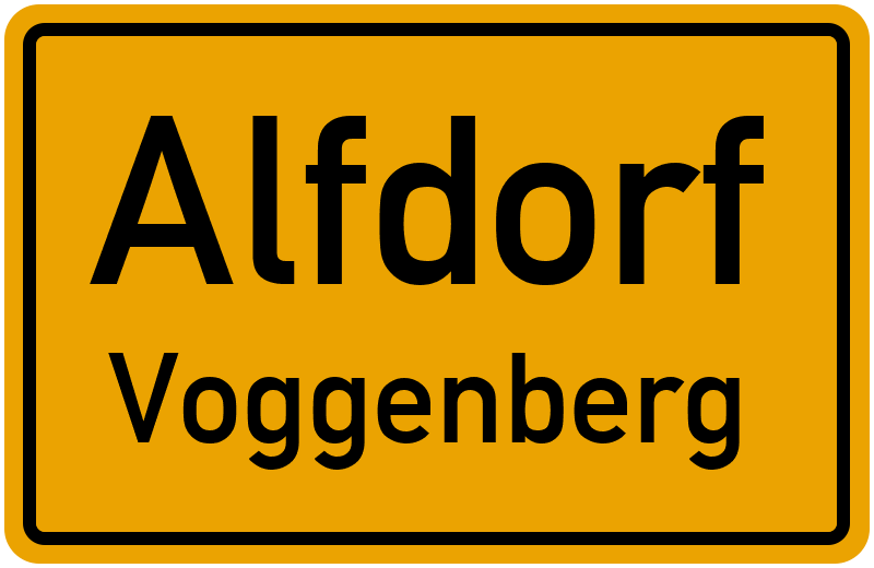 Ortsschild Alfdorf