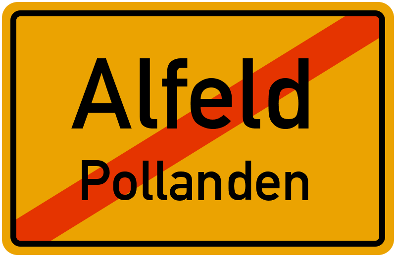 Ortsschild Alfeld