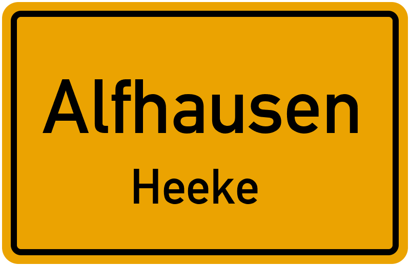 Ortsschild Alfhausen