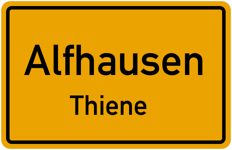 Ortsschild Alfhausen