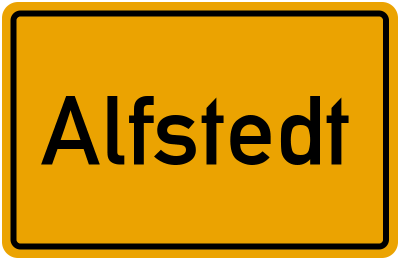 Ortsschild Alfstedt