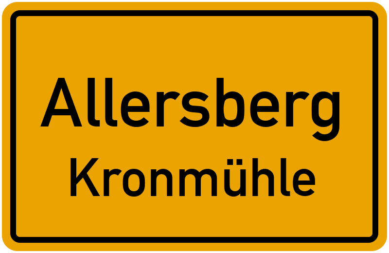 Ortsschild Allersberg