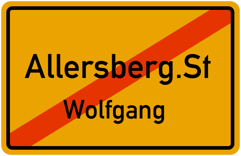 Ortsschild Allersberg.St