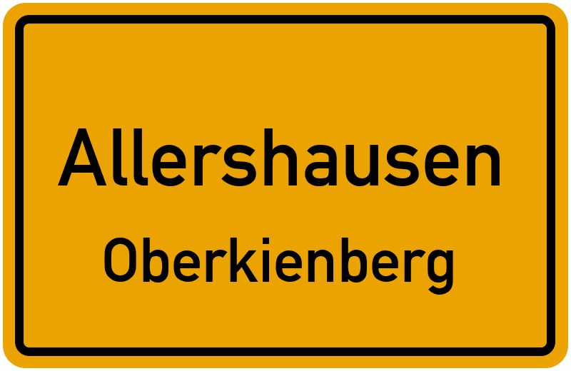 Ortsschild Allershausen