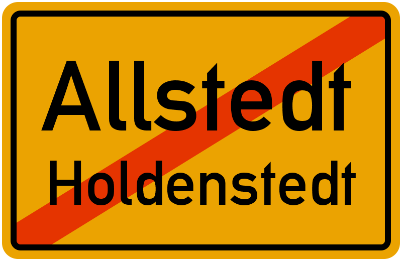Ortsschild Allstedt