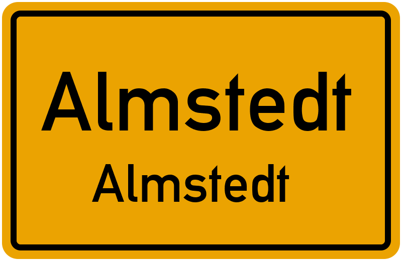 Ortsschild Almstedt