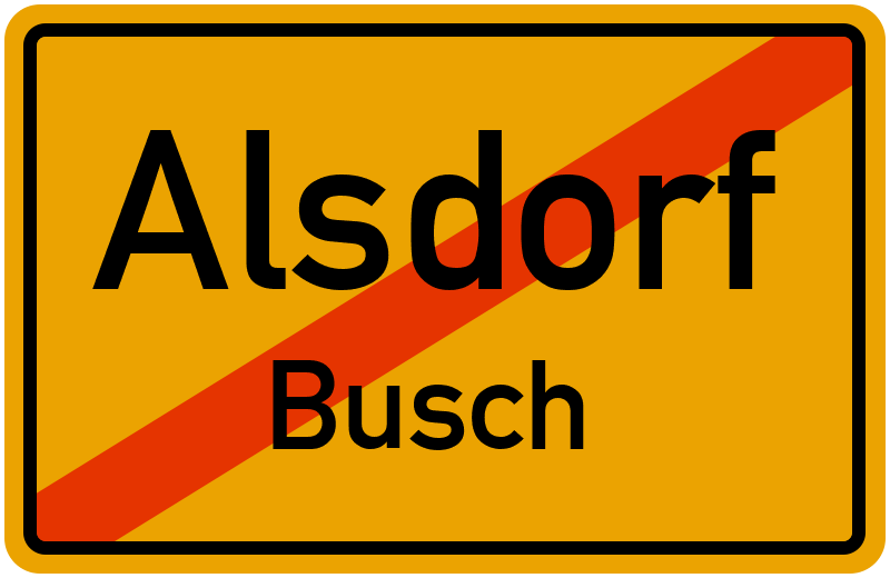 Ortsschild Alsdorf
