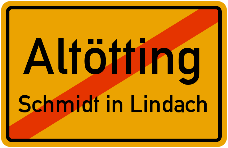 Ortsschild Altötting