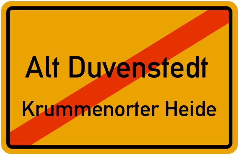 Ortsschild Alt Duvenstedt