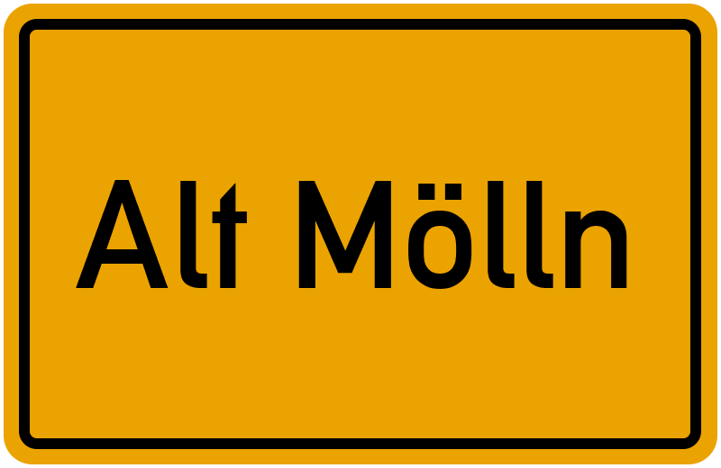 Ortsschild Alt Mölln