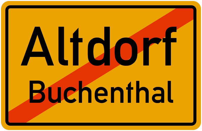 Ortsschild Altdorf
