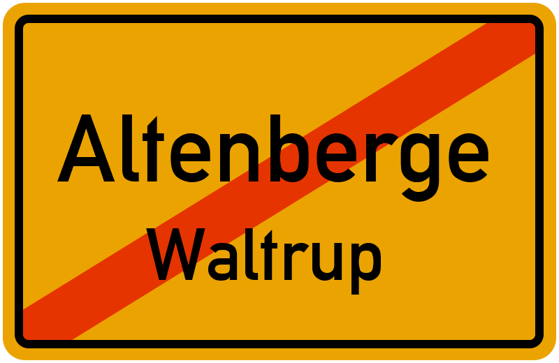 Ortsschild Altenberge