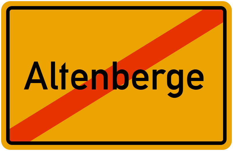 Ortsschild Altenberge