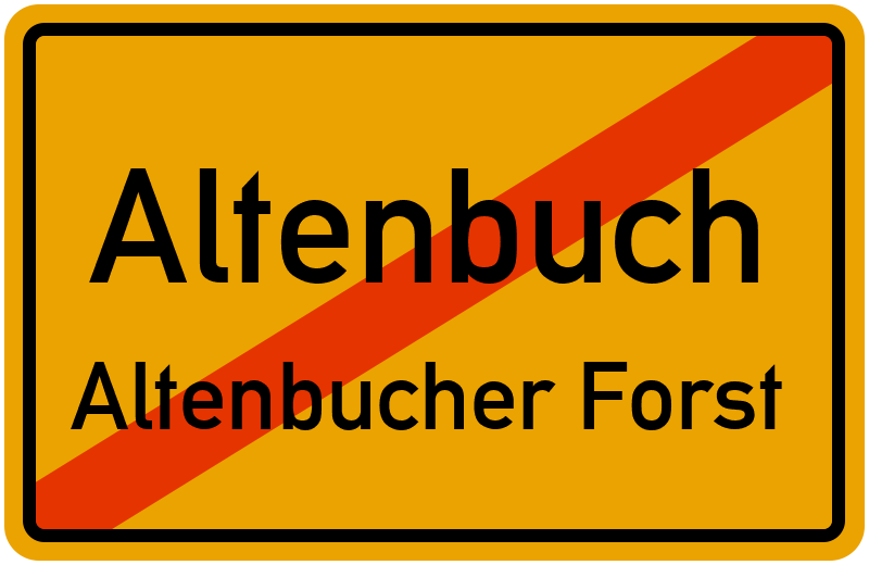 Ortsschild Altenbuch