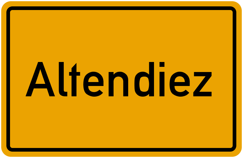 Ortsschild Altendiez