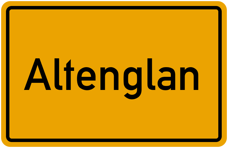 Ortsschild Altenglan