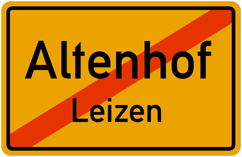 Ortsschild Altenhof
