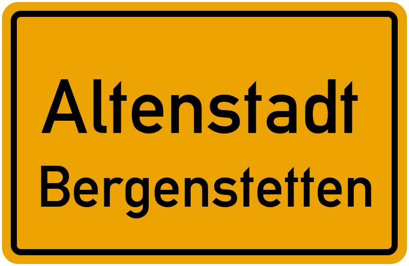 Ortsschild Altenstadt