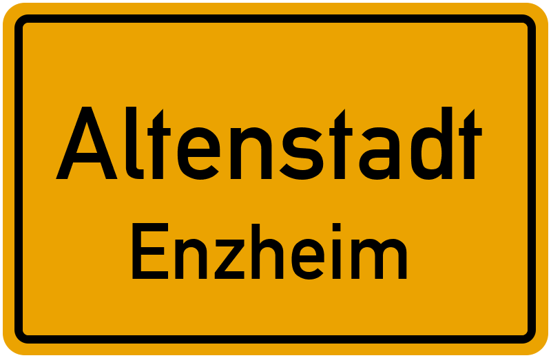 Ortsschild Altenstadt