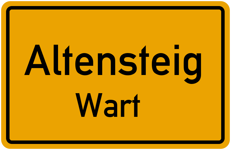 Ortsschild Altensteig
