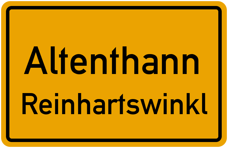 Ortsschild Altenthann