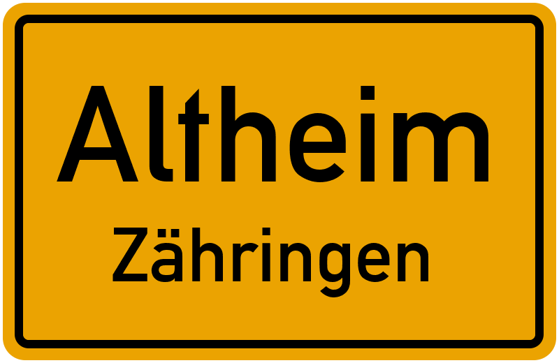 Ortsschild Altheim