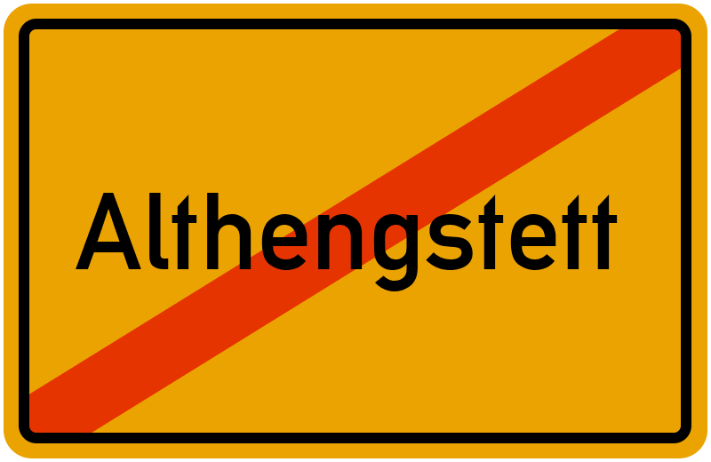 Ortsschild Althengstett
