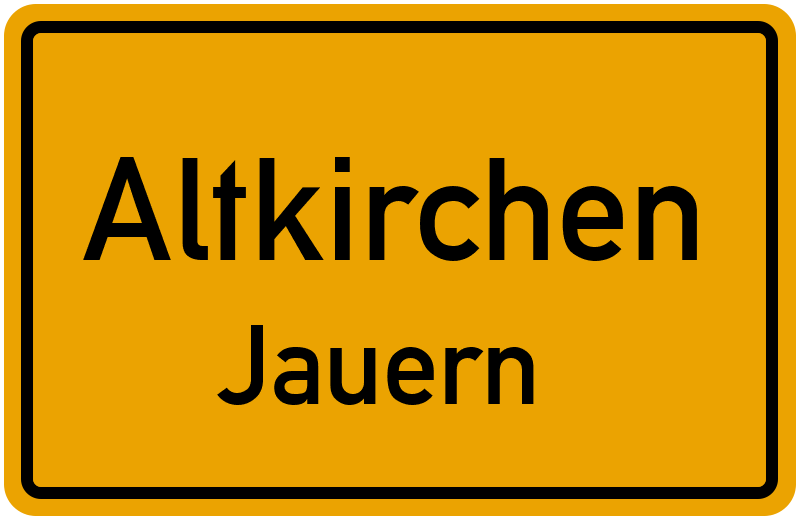 Ortsschild Altkirchen