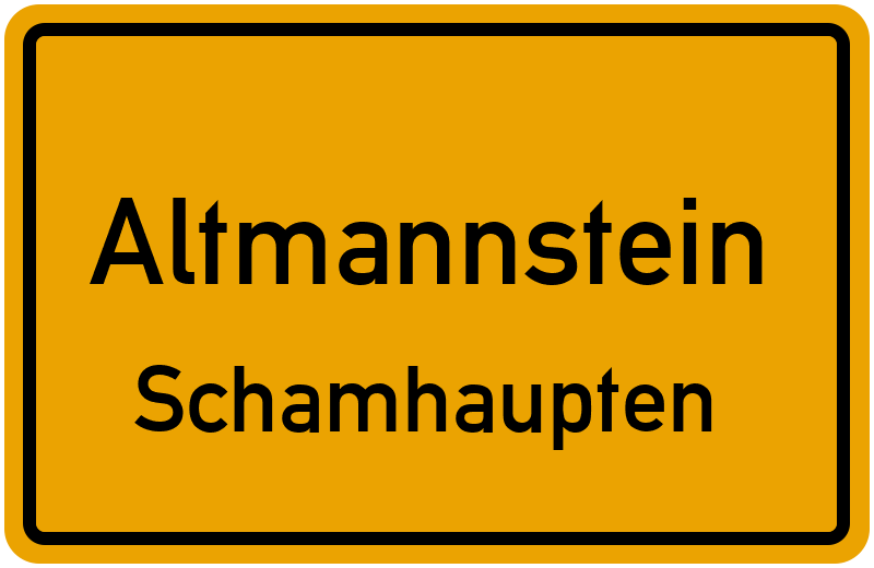 Ortsschild Altmannstein