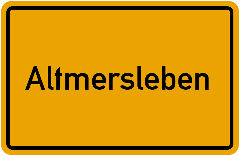 Ortsschild Altmersleben