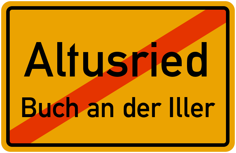Ortsschild Altusried