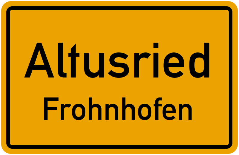 Ortsschild Altusried