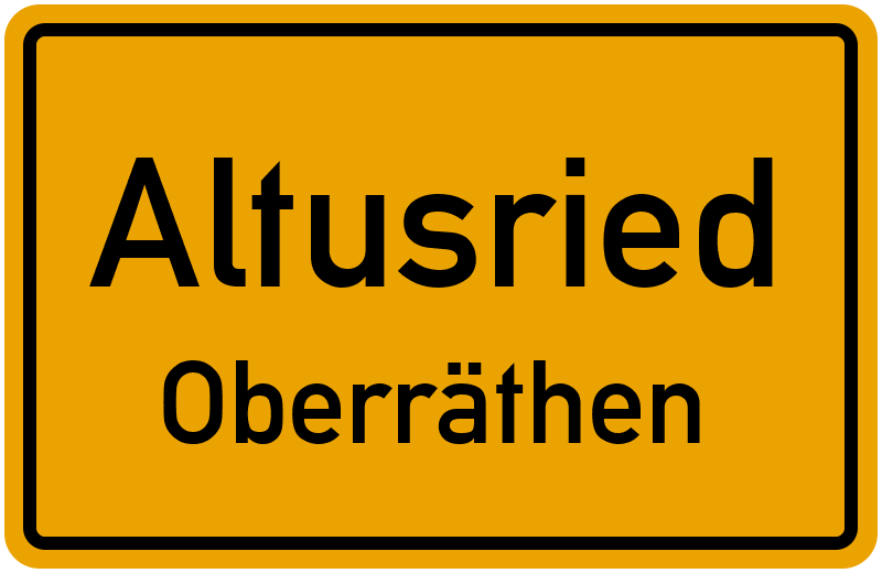 Ortsschild Altusried
