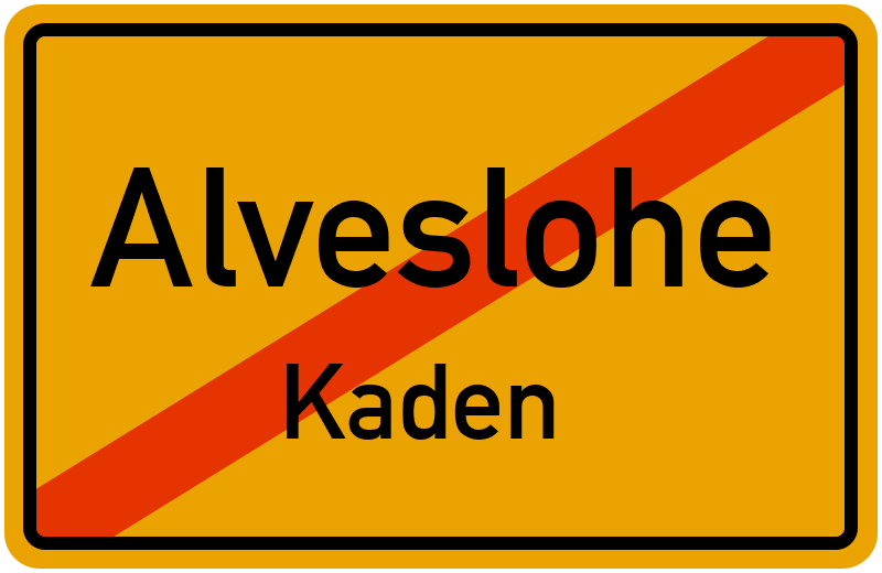 Ortsschild Alveslohe