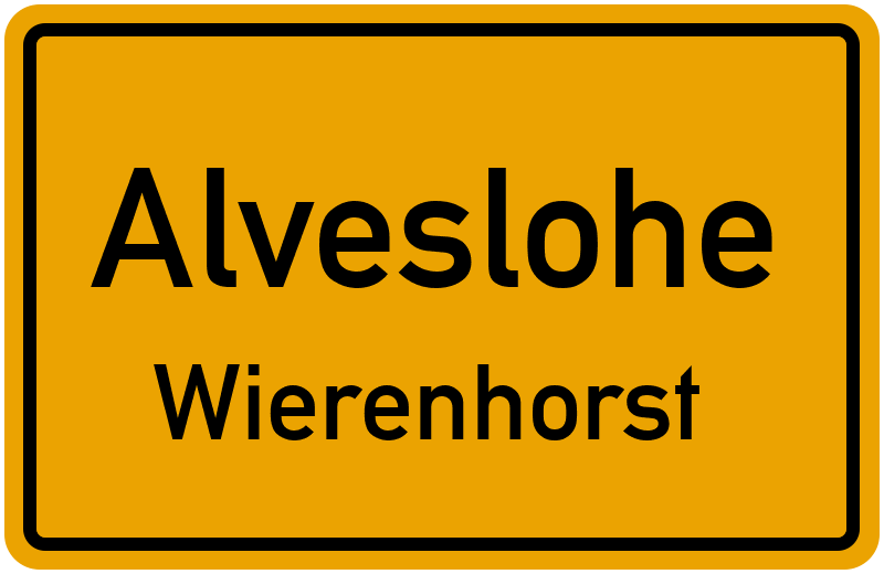 Ortsschild Alveslohe