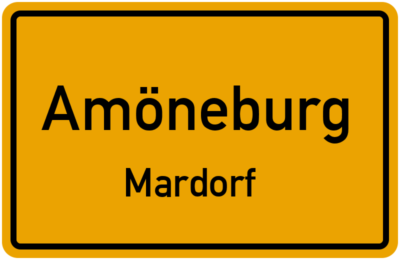 Ortsschild Amöneburg