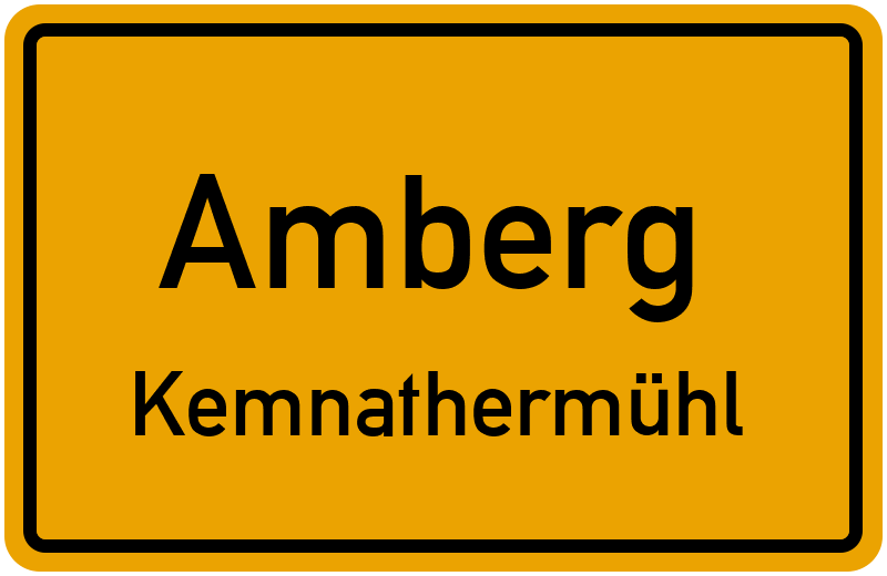 Ortsschild Amberg