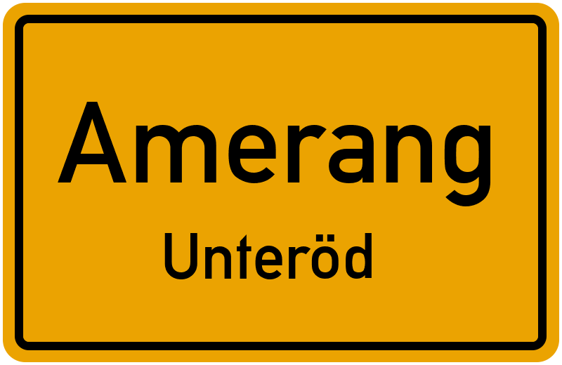 Ortsschild Amerang