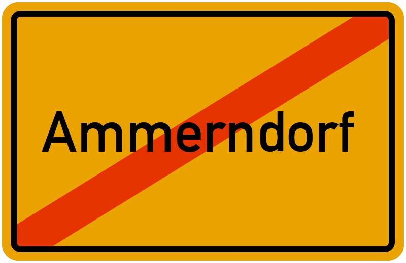 Ortsschild Ammerndorf