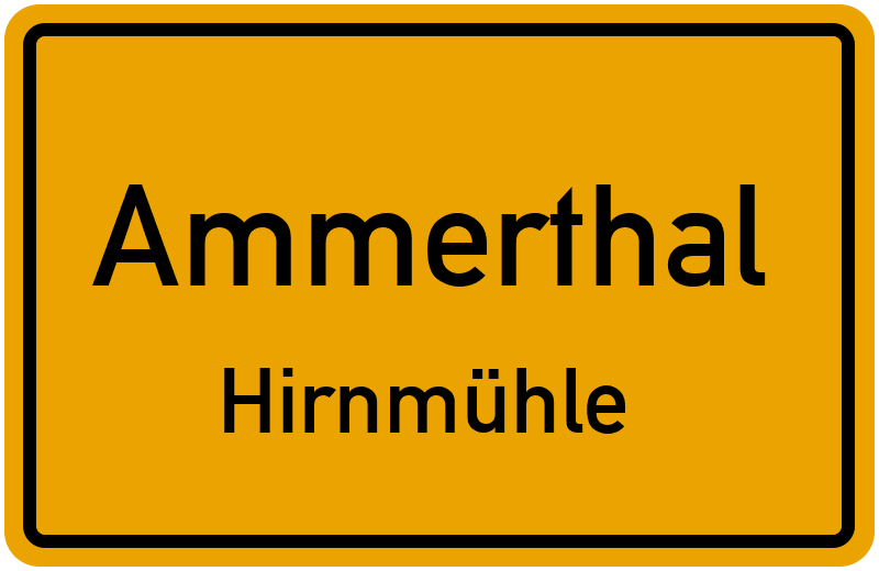 Ortsschild Ammerthal