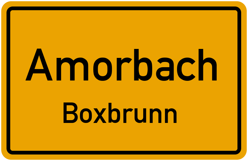 Ortsschild Amorbach