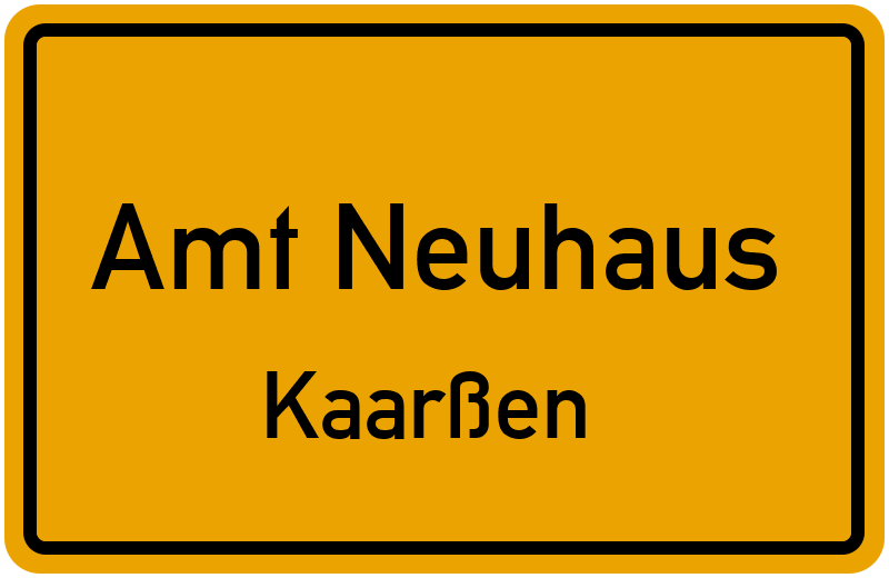 Ortsschild Amt Neuhaus