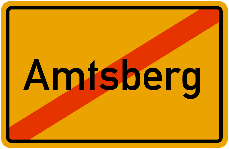 Ortsschild Amtsberg